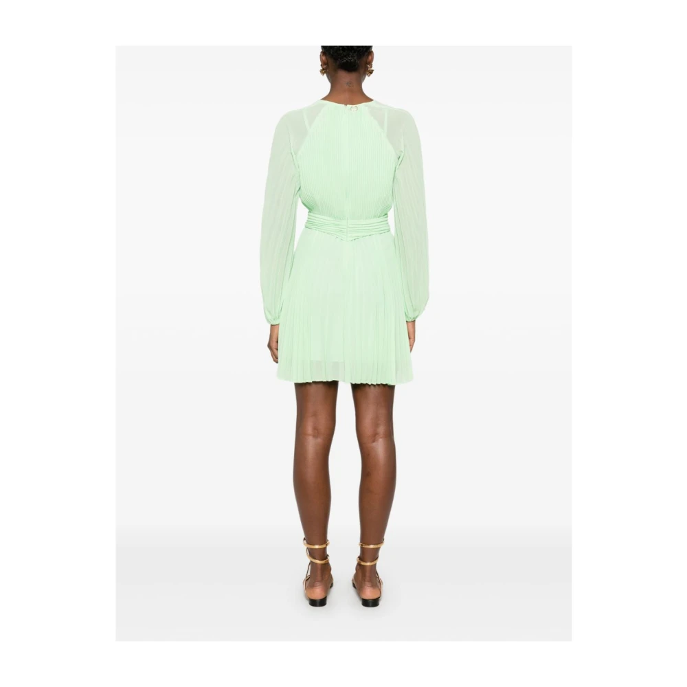 Twinset Groene Jurk met Elastische Manchetten Green Dames