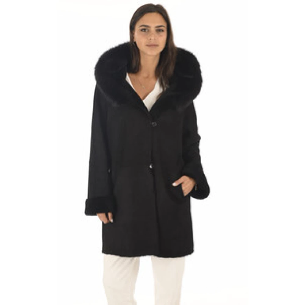 La Canadienne Coats Black Dames