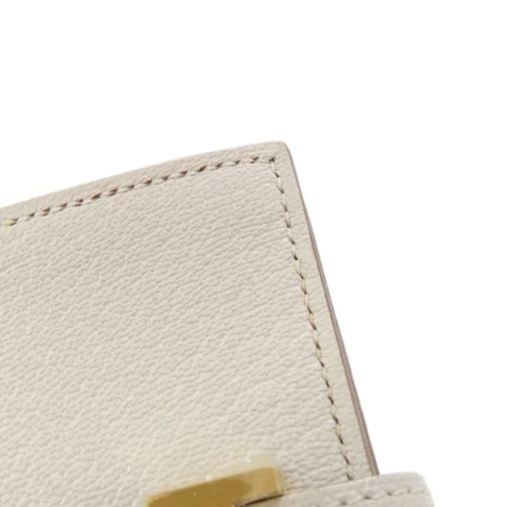Hermès Vintage Pre-owned Leather wallets White Dames