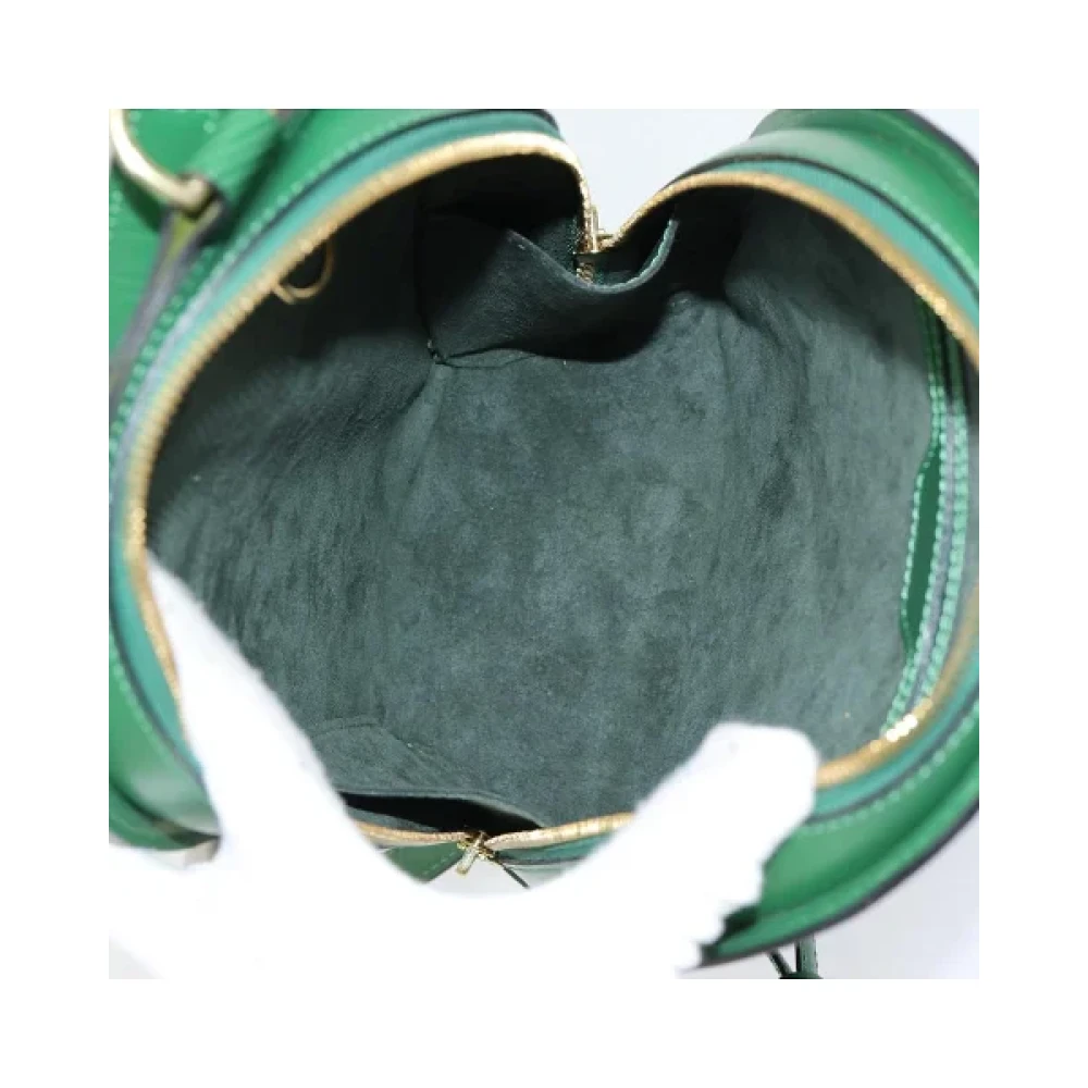 Louis Vuitton Vintage Pre-owned Leather backpacks Green Dames