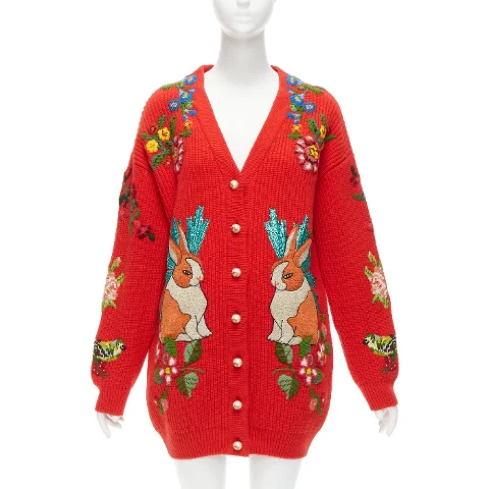 Gucci Vintage Pre-owned Wool outerwear Multicolor Dames