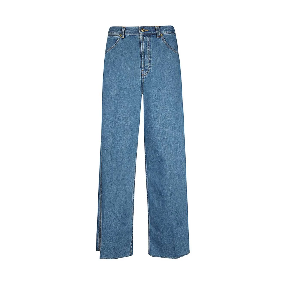 Gucci Klassieke denim jeans met contrasterende stiksels Blue Heren