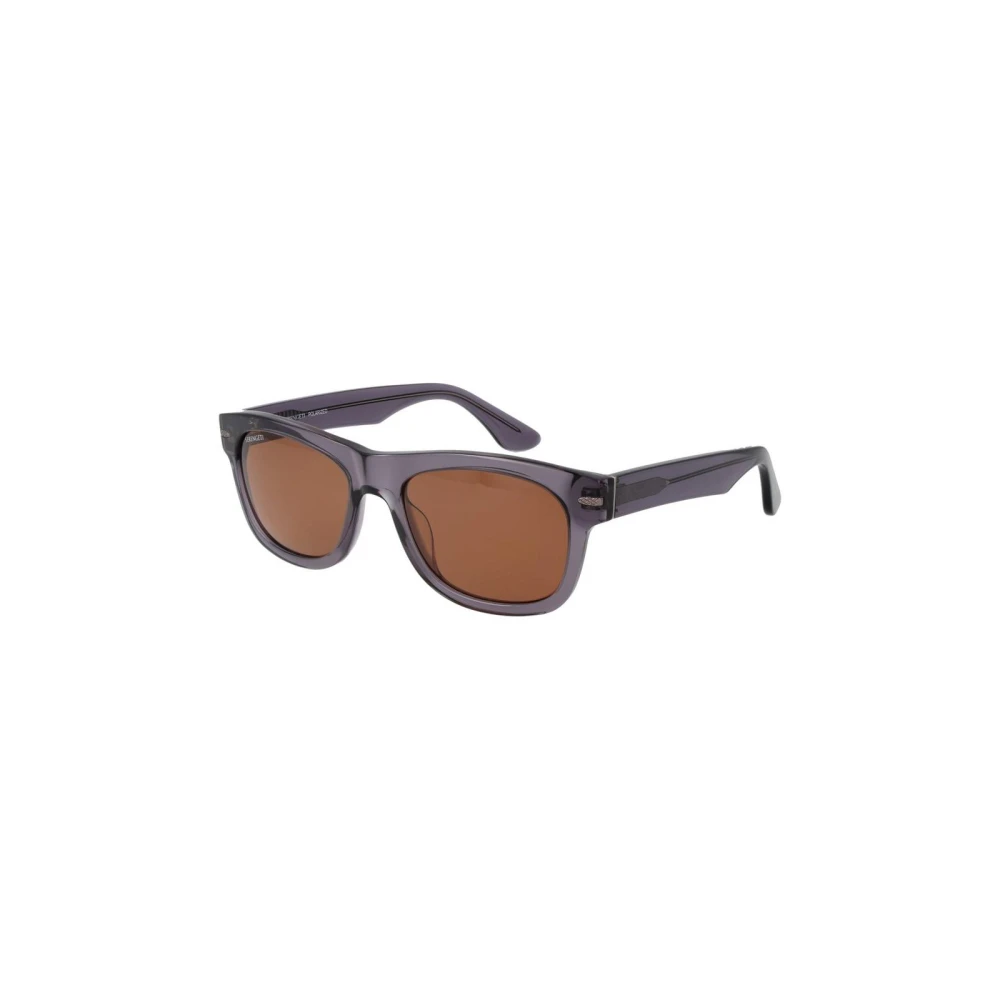 Serengeti Unisex Gray Polarized Rectangular Sunglasses For Clarity