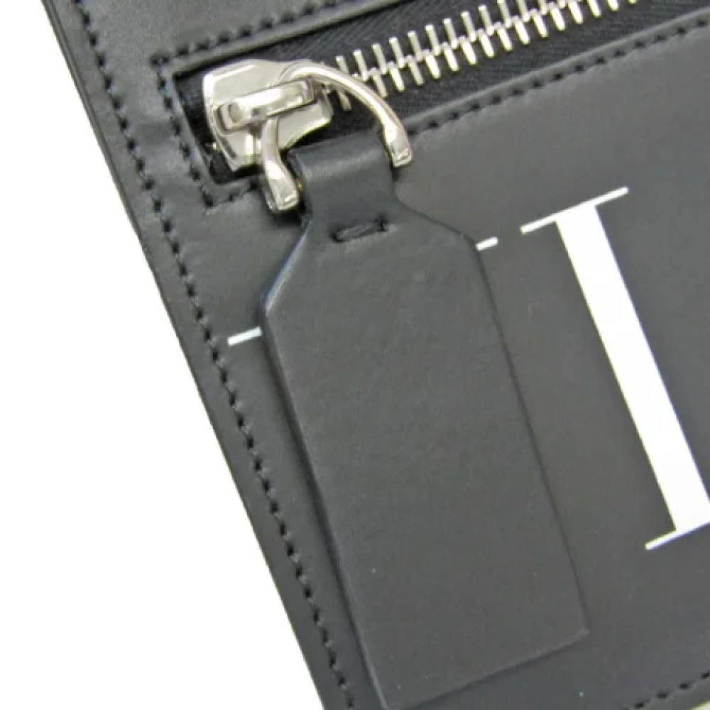 Valentino Vintage Pre-owned Leather pouches Black Dames