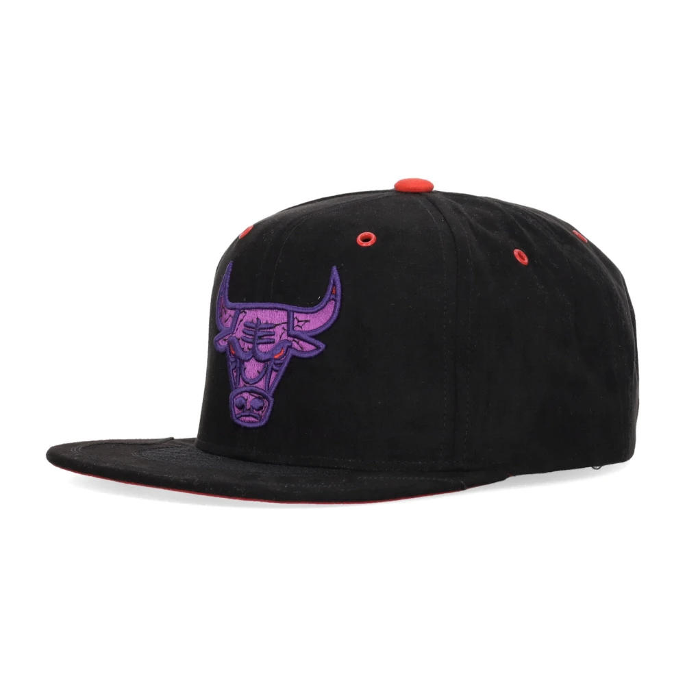 Mitchell & Ness Chicago Bulls NBA Snapback Pet Zwart Paars Black Heren