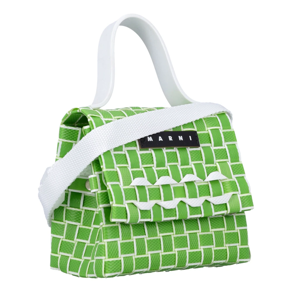 Marni Geweven Crossbody Tas Green Dames