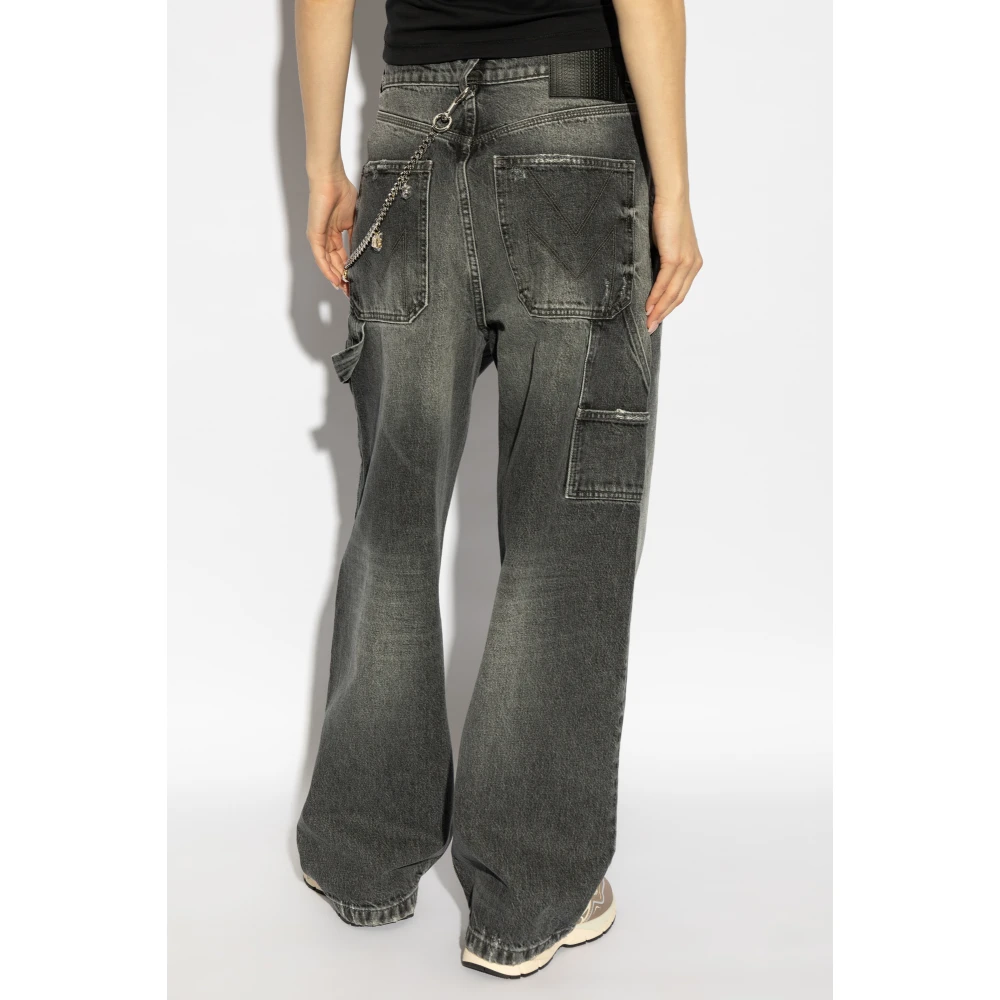 Marc Jacobs Jeans met logo Gray Dames