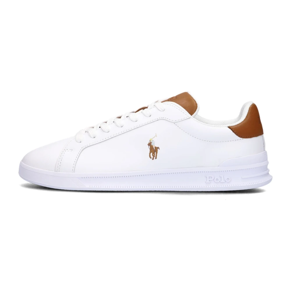 Polo Ralph Lauren White Sneakers, Male, 9 Uk, Low Top Sneaker Hrt Ct Ii