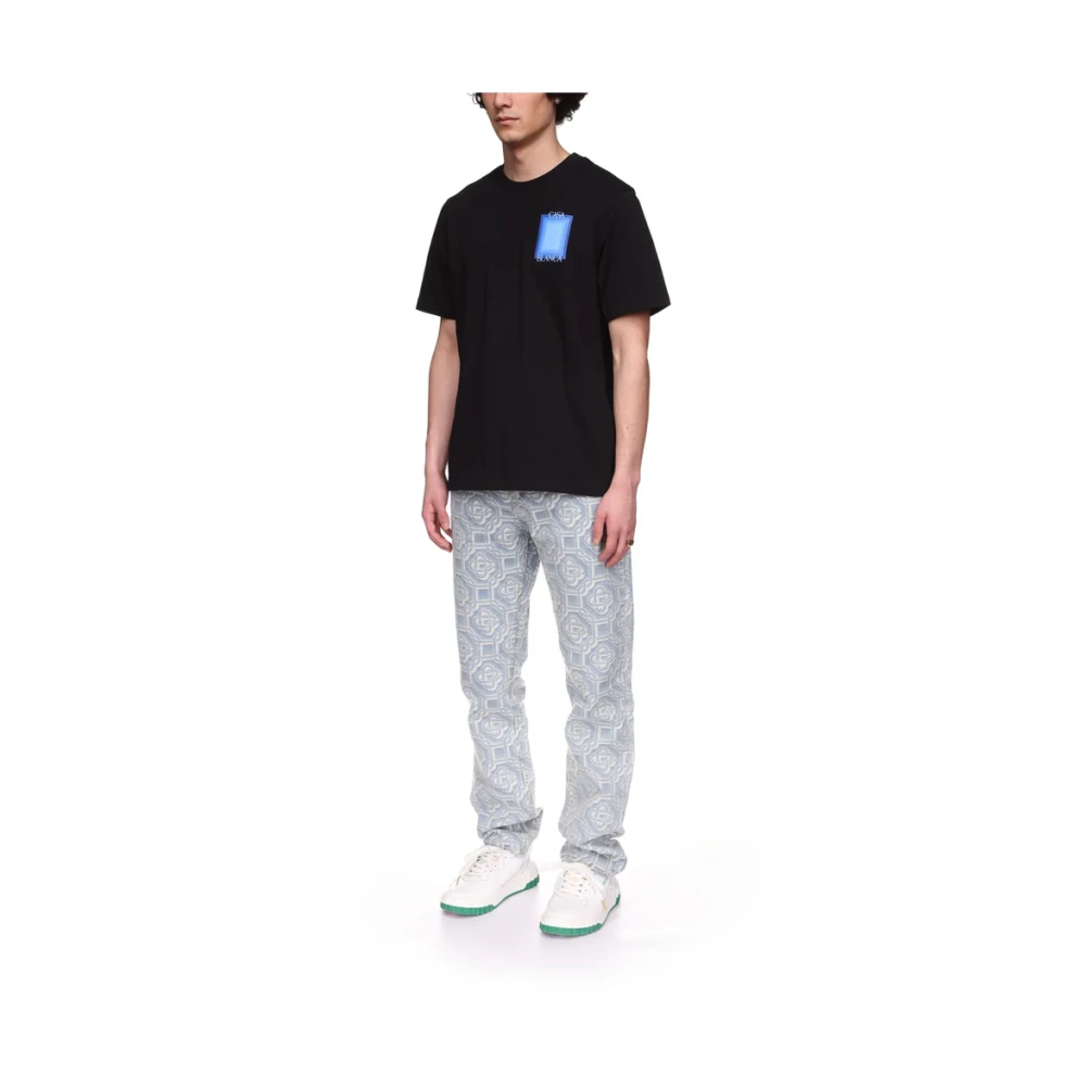 Casablanca Gradient T-shirt Black Heren