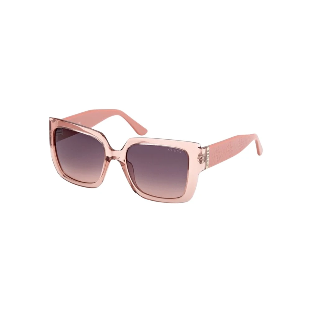 Guess Women's Pink Sunglasses, 53 Mm, Square Quattro G Plastic Sunglasses