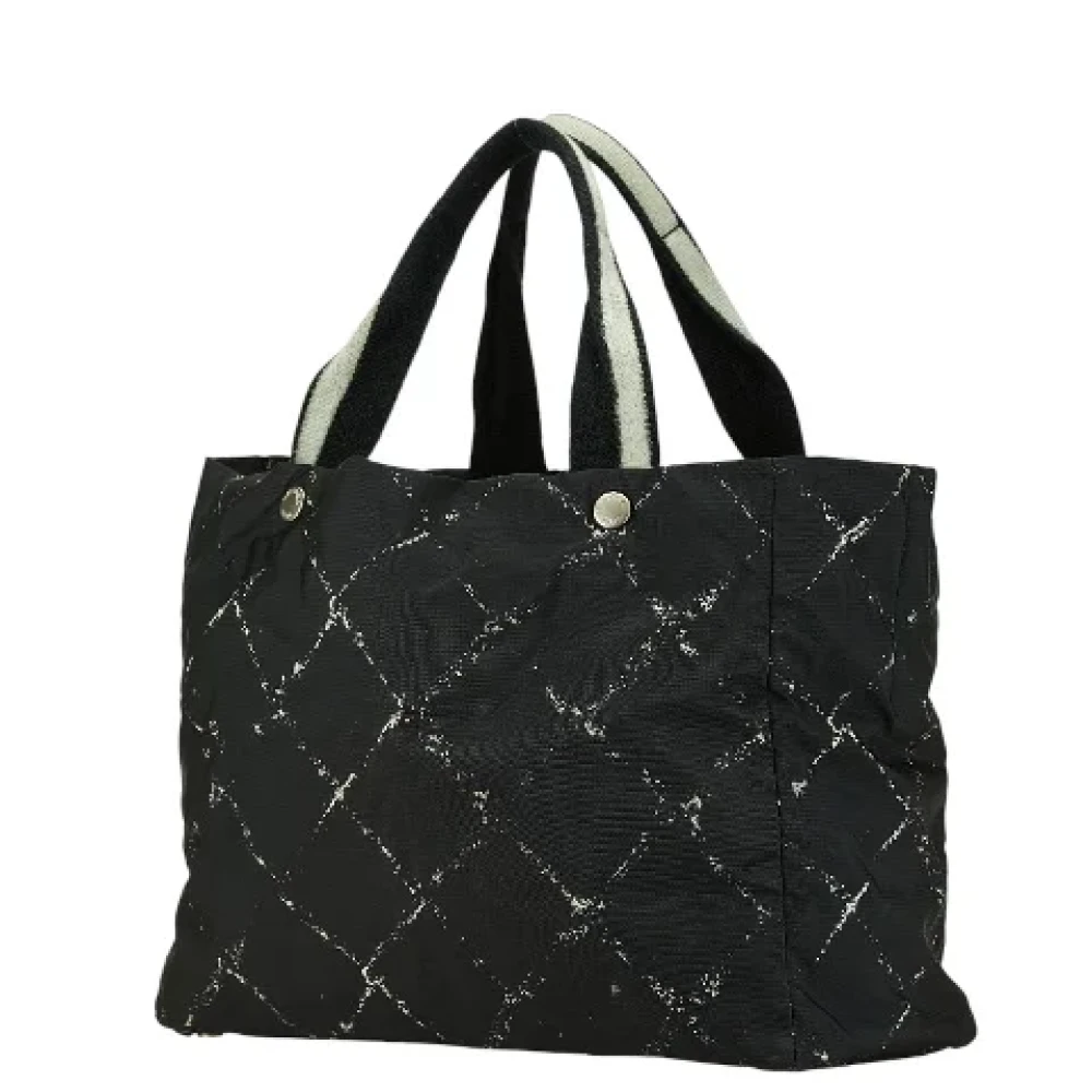 Chanel Vintage Pre-owned Canvas chanel-bags Black Dames
