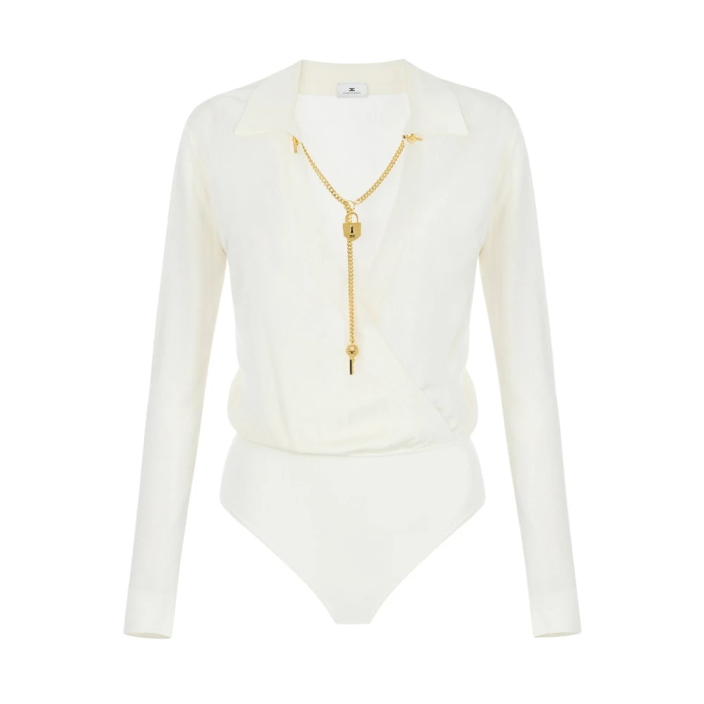 ELISABETTA FRANCHI WEISSER BODYSUIT - Image 4