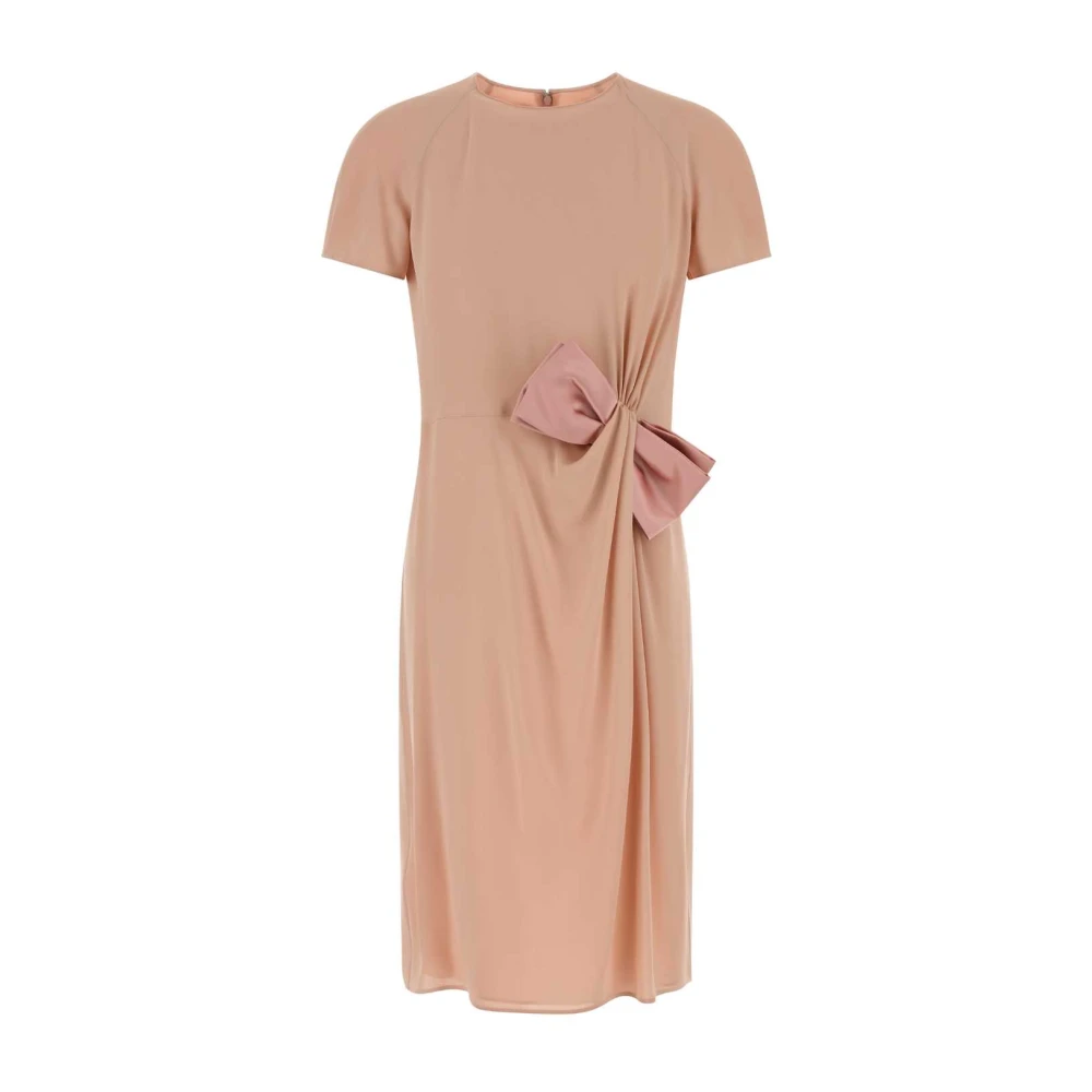 Valentino Garavani Women's Pink Crepe Couture Short Dress