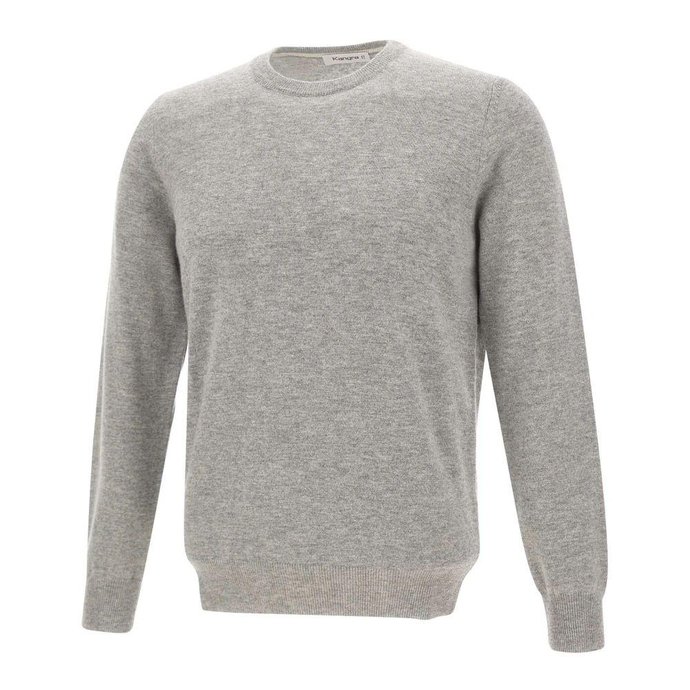 Kangra Men's Gray Round-Neck Knitwear, Xl, Round-Neck Jumper