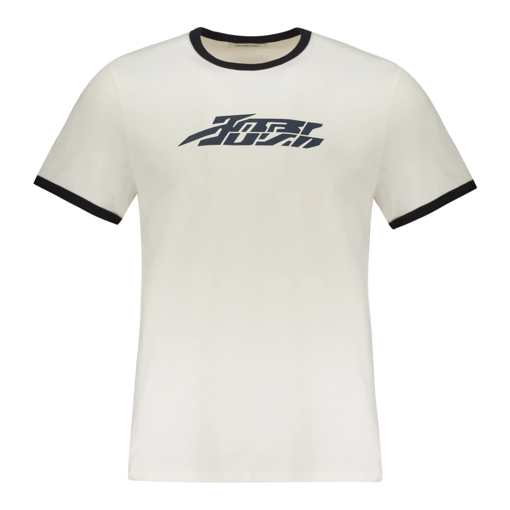Ambush Katoenen T-shirt met Contrasterende Afwerking White Heren