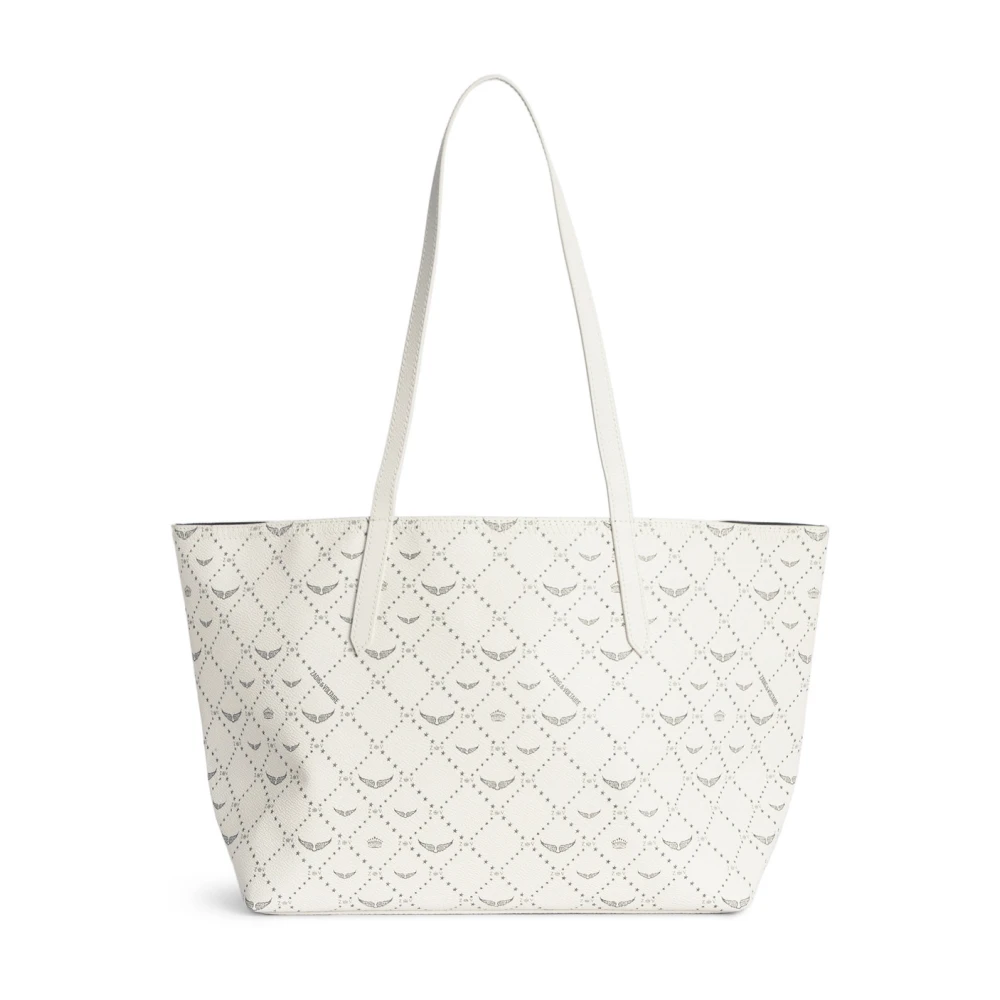 Zadig & Voltaire Monogram Shopper Tas in Wit White Dames