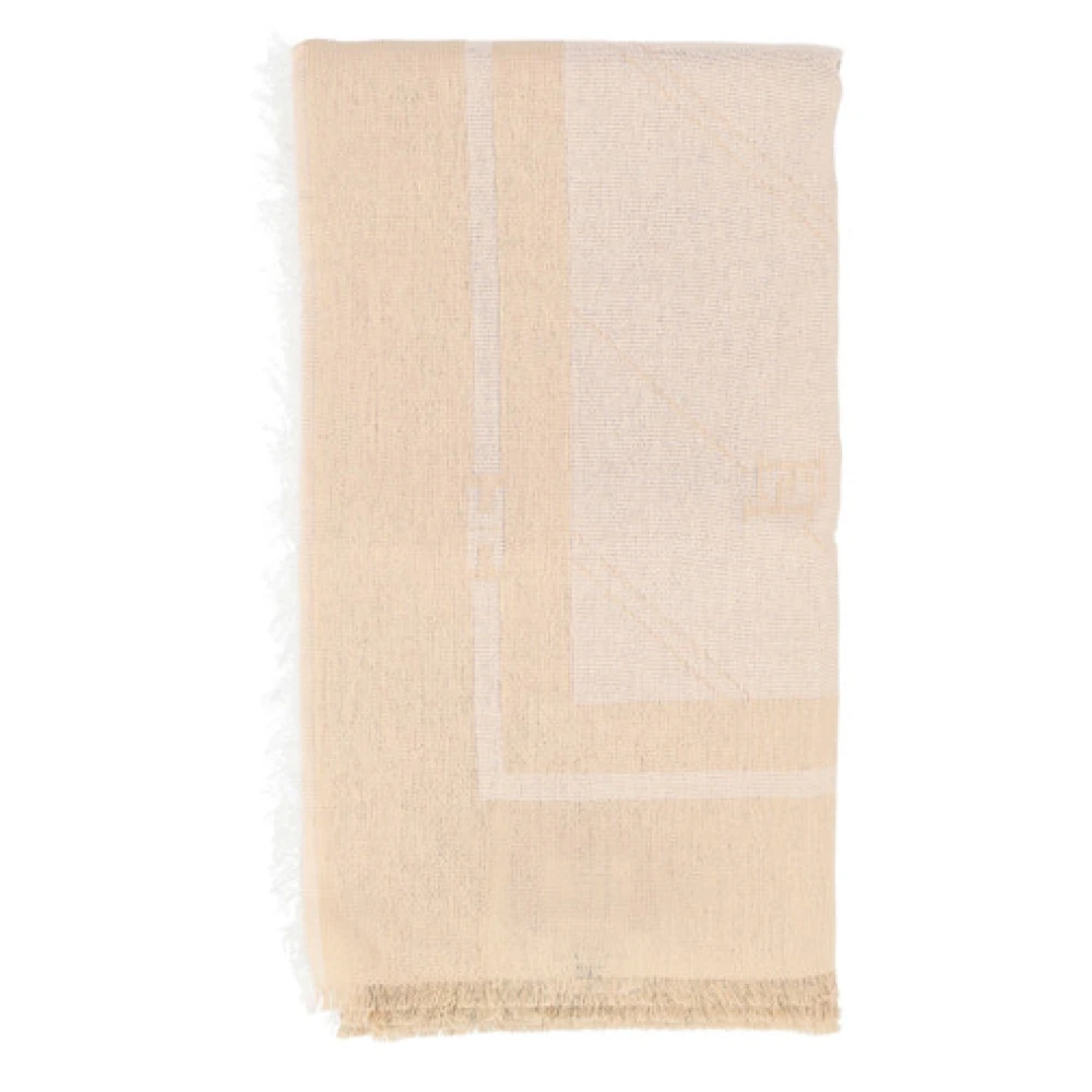 Elisabetta Franchi Crème Sjaal Sc03F46E2-045 Beige Dames
