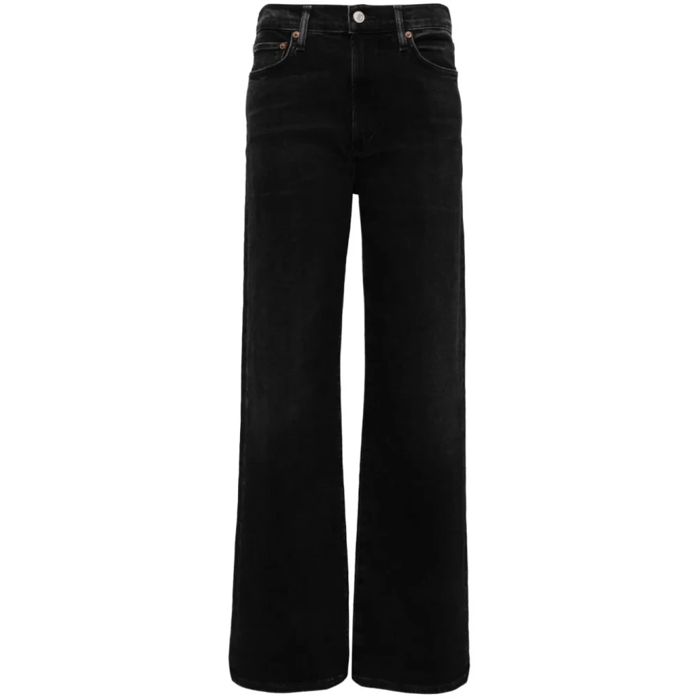 Agolde Harper High-Waist Jeans Black Dames