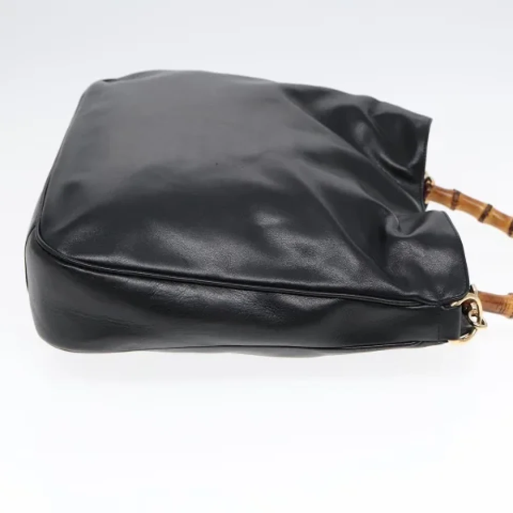 Gucci Vintage Pre-owned Leather handbags Black Dames