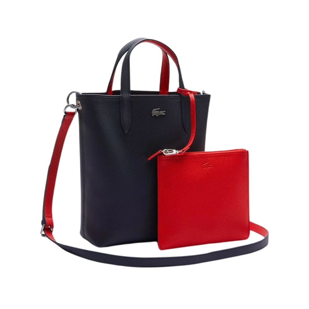 Lacoste Donna Blu Borse, Taglia Unica, New,