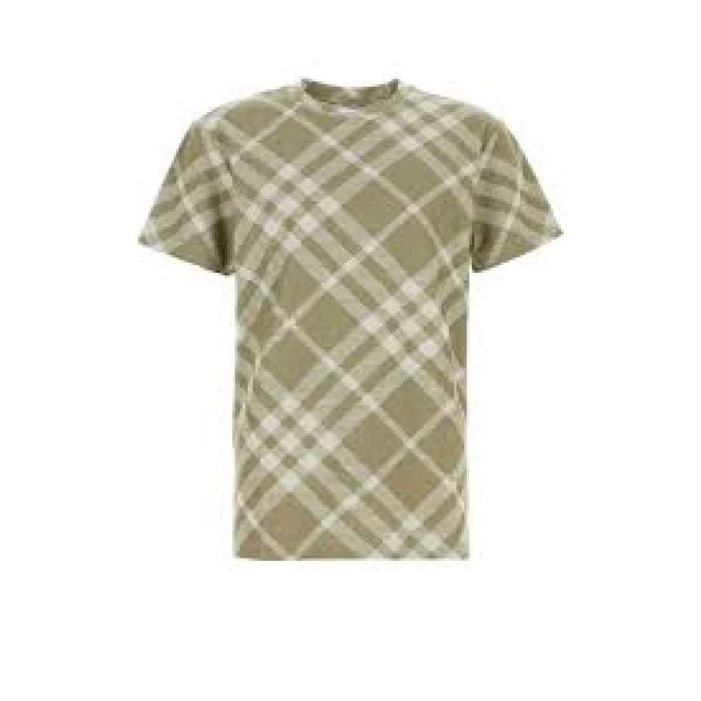 Burberry Casual katoenen T-shirt Green Heren