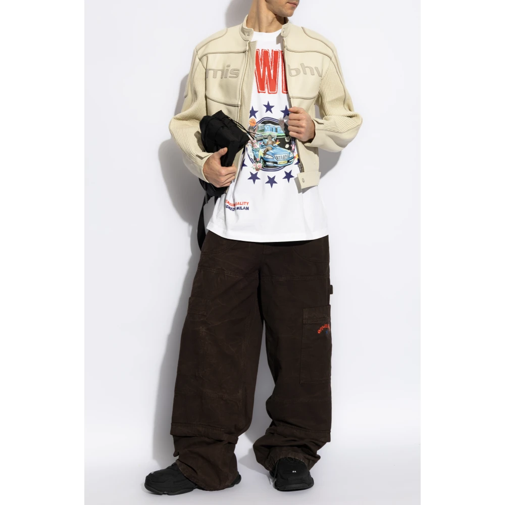 Off White T-shirt met print White Heren