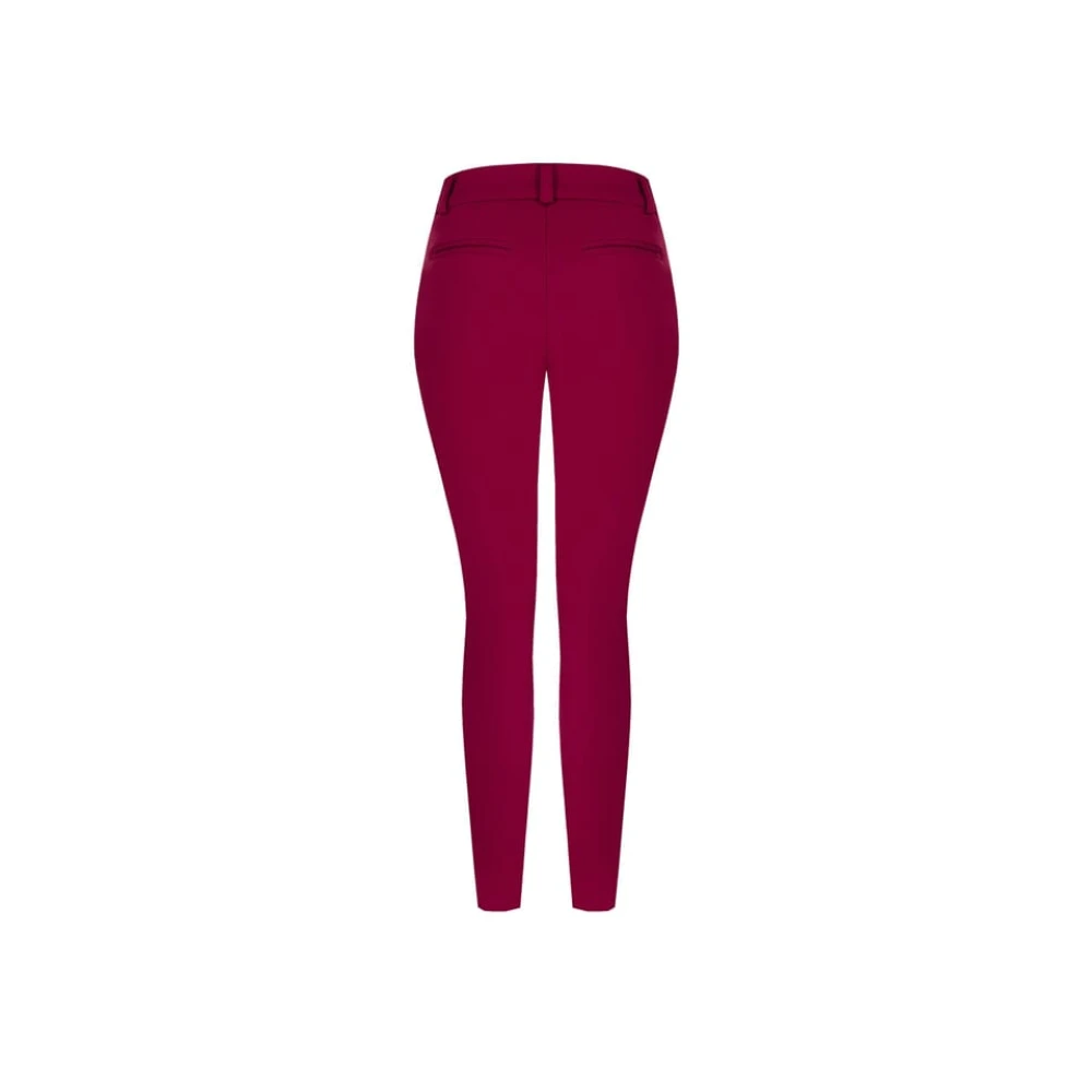 RINASCIMENTO Skinny Scuba Crepe Broek Red Dames