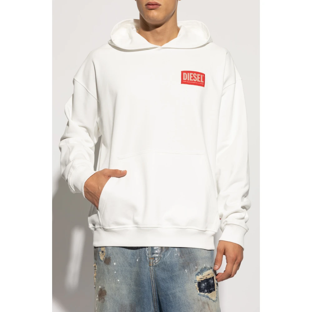 Diesel Hoodie S-Boxt-Hood-S1 White Heren