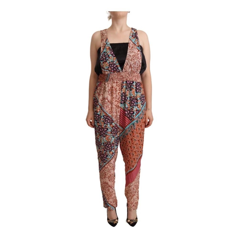 Pinko Women's Floral Print Viscose Jumpsuit Dress