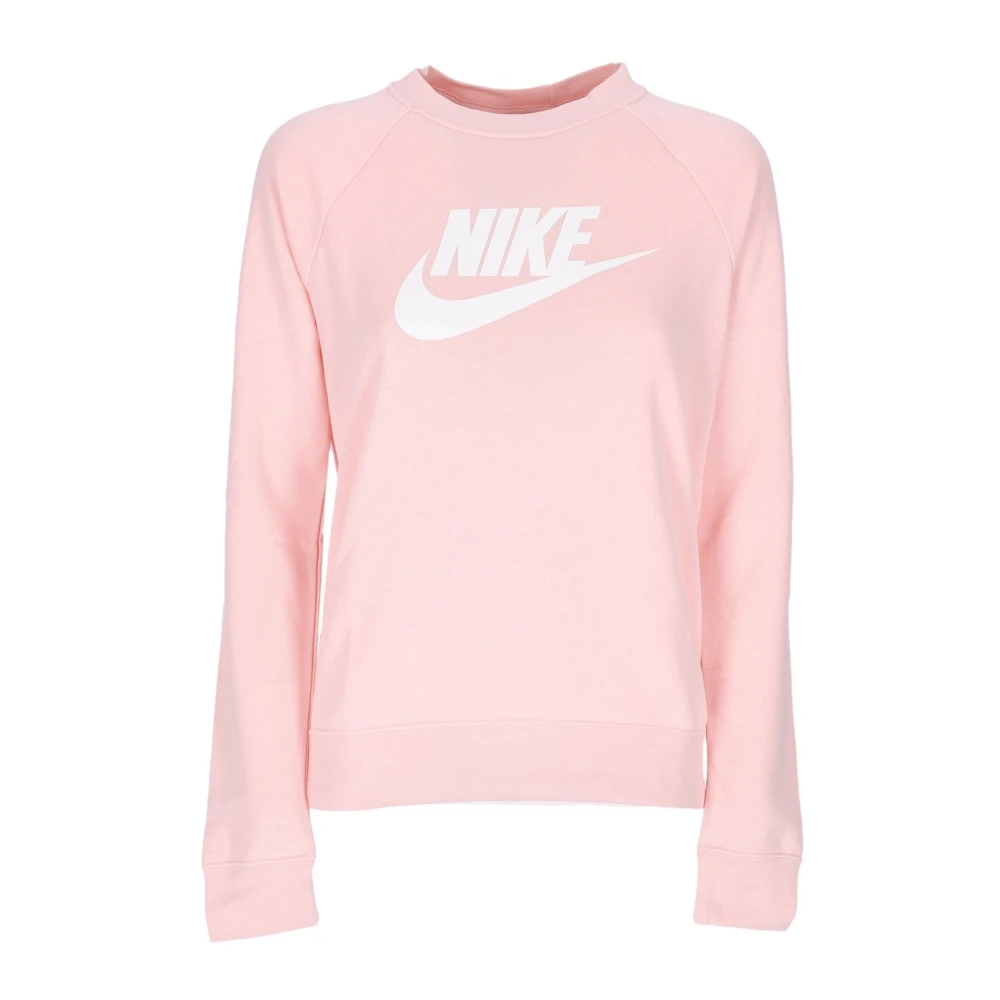 Nike Essential Crew Hybrid Sweatshirt Atmosfär/Vit Pink, Dam