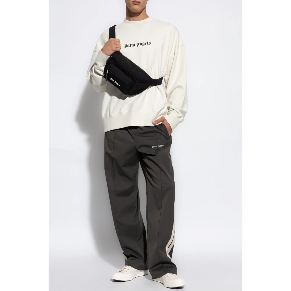 Palm Angels Sweatshirt met logo White Heren