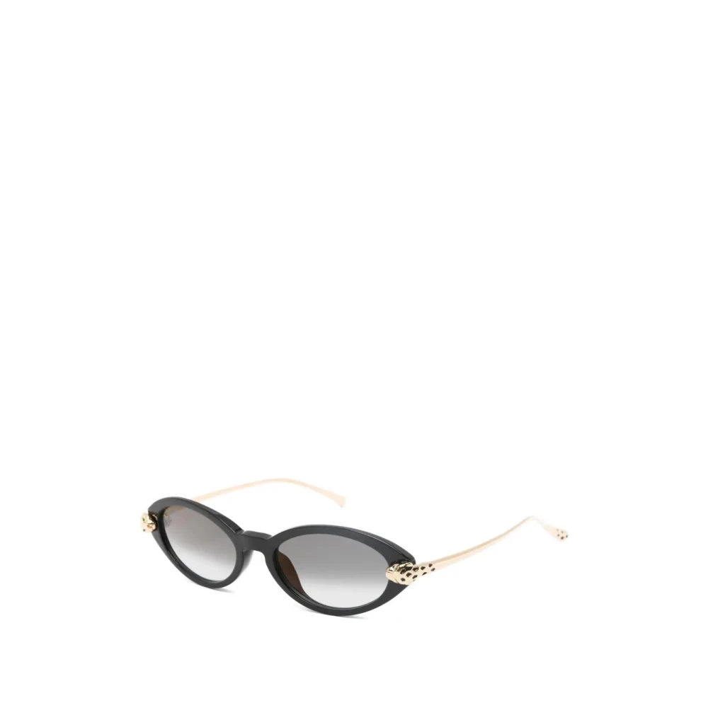 Cartier Women's Black Sunglasses, 52 Mm, Cat Eye Sunglasses