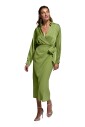 robe-midi-merida-verte-elegant-design-deux-pieces