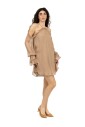 korte-beige-zijden-georgette-jurk