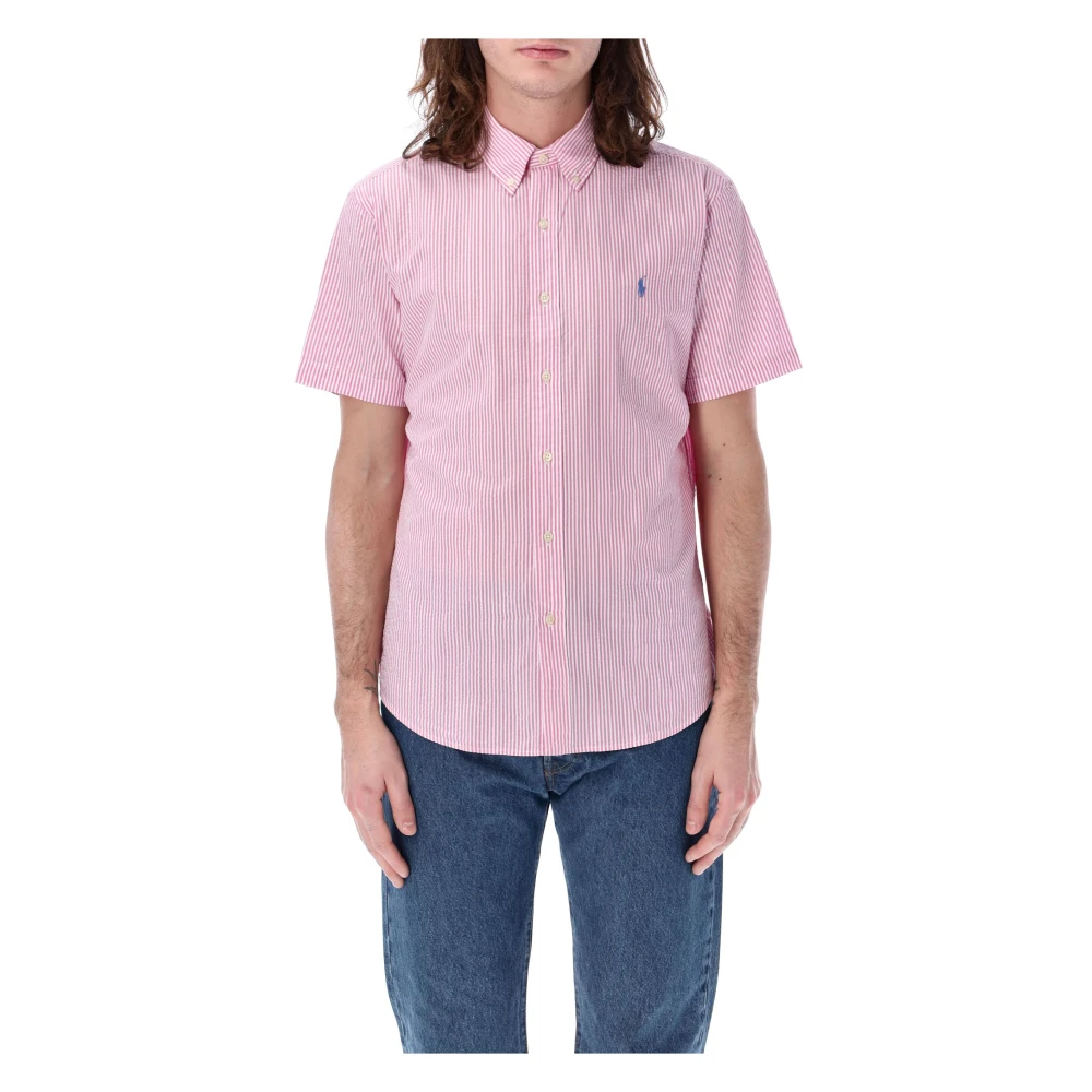 Ralph Lauren Short Sleeve Shirts Pink Heren