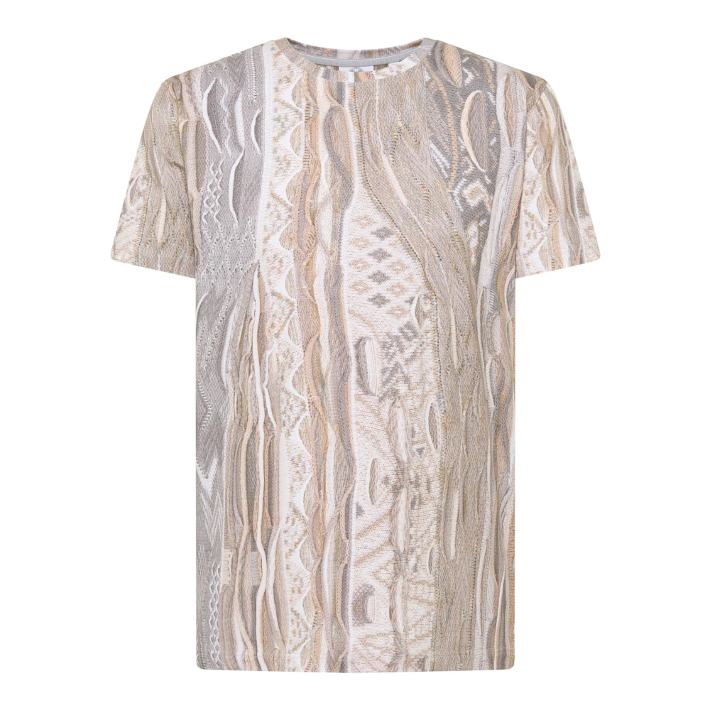 Carlo Colucci Men's Multicolor Printed Round Neck T-Shirt - T-Shirts - Xl - Tops