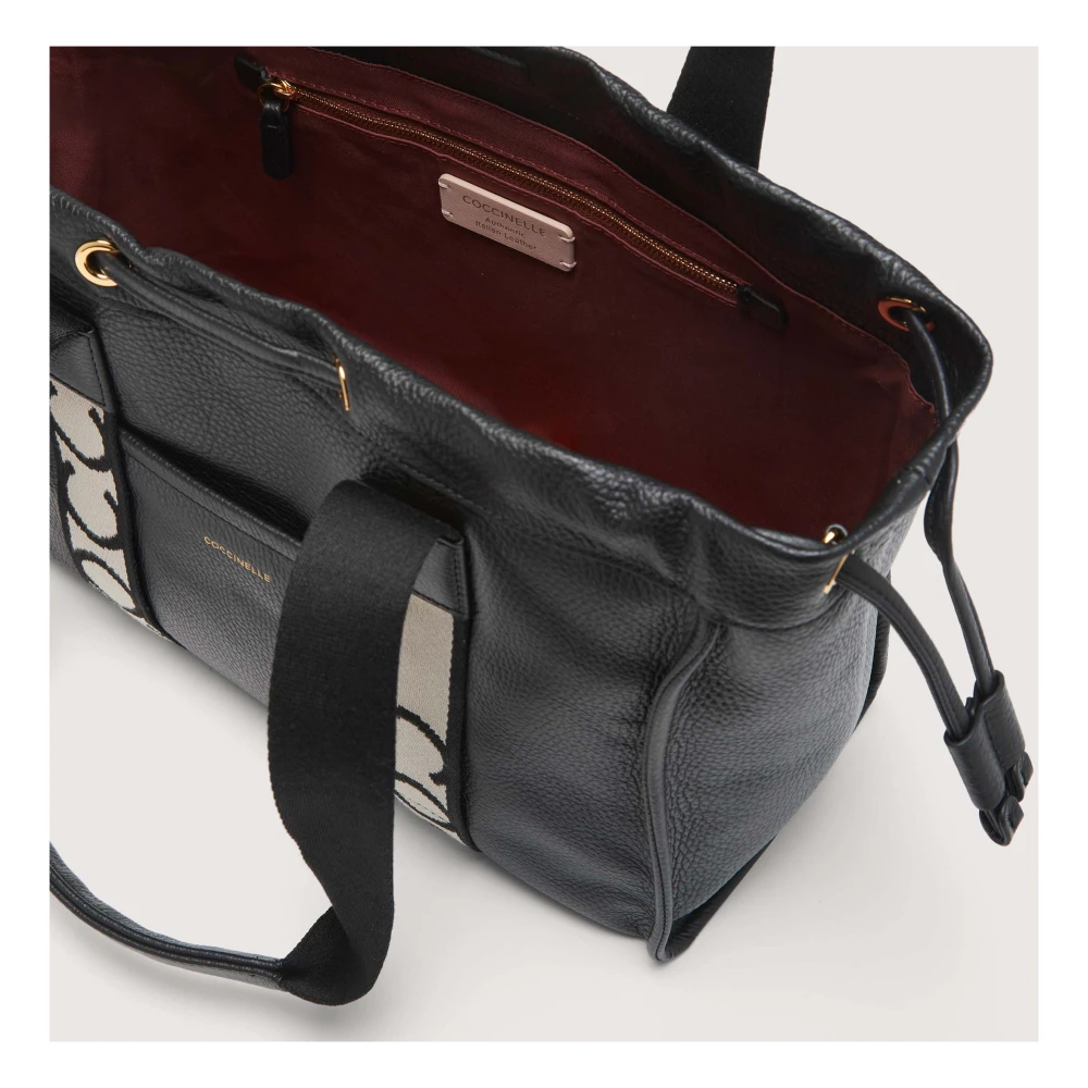 Coccinelle Zwarte Urban Shopping Tas Black Dames