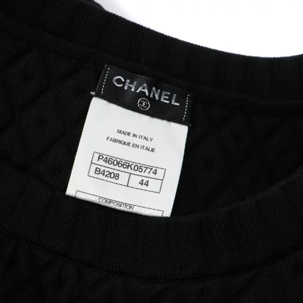 Chanel Vintage Pre-owned Fabric dresses Black Dames
