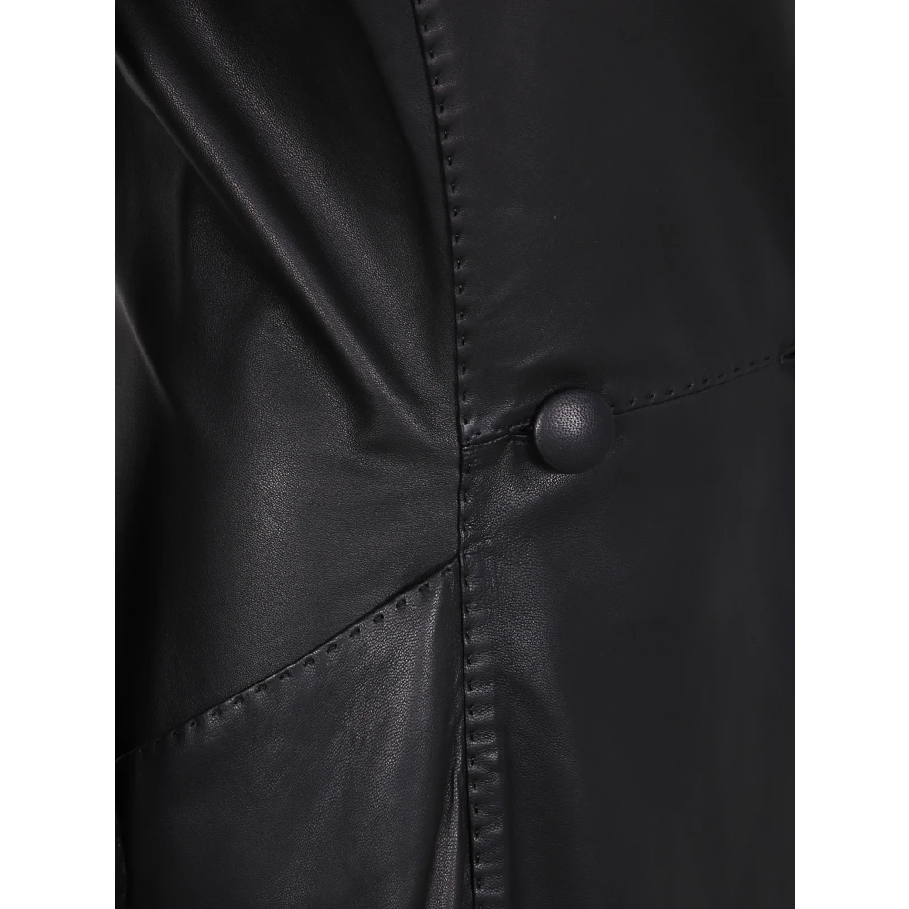 By Malene Birger Elegante Wollen Jas By Herenne Birger Black Dames