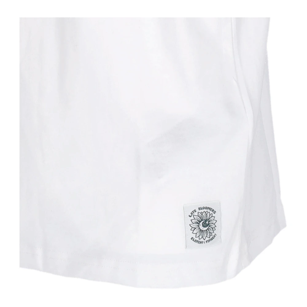 Element Off White Tee met Timber Borduurwerk White Heren