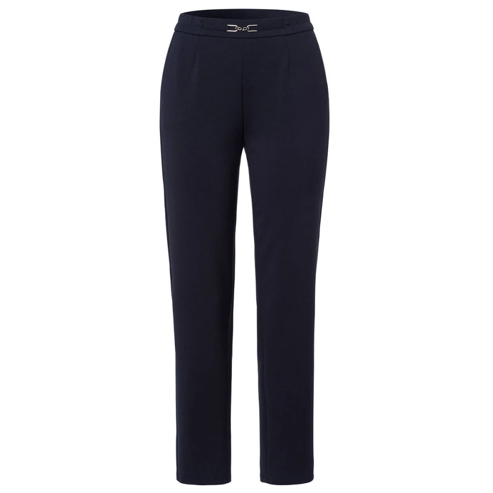 Frank Walder Stijlvolle Broek met W42Hose Detail Blue Dames