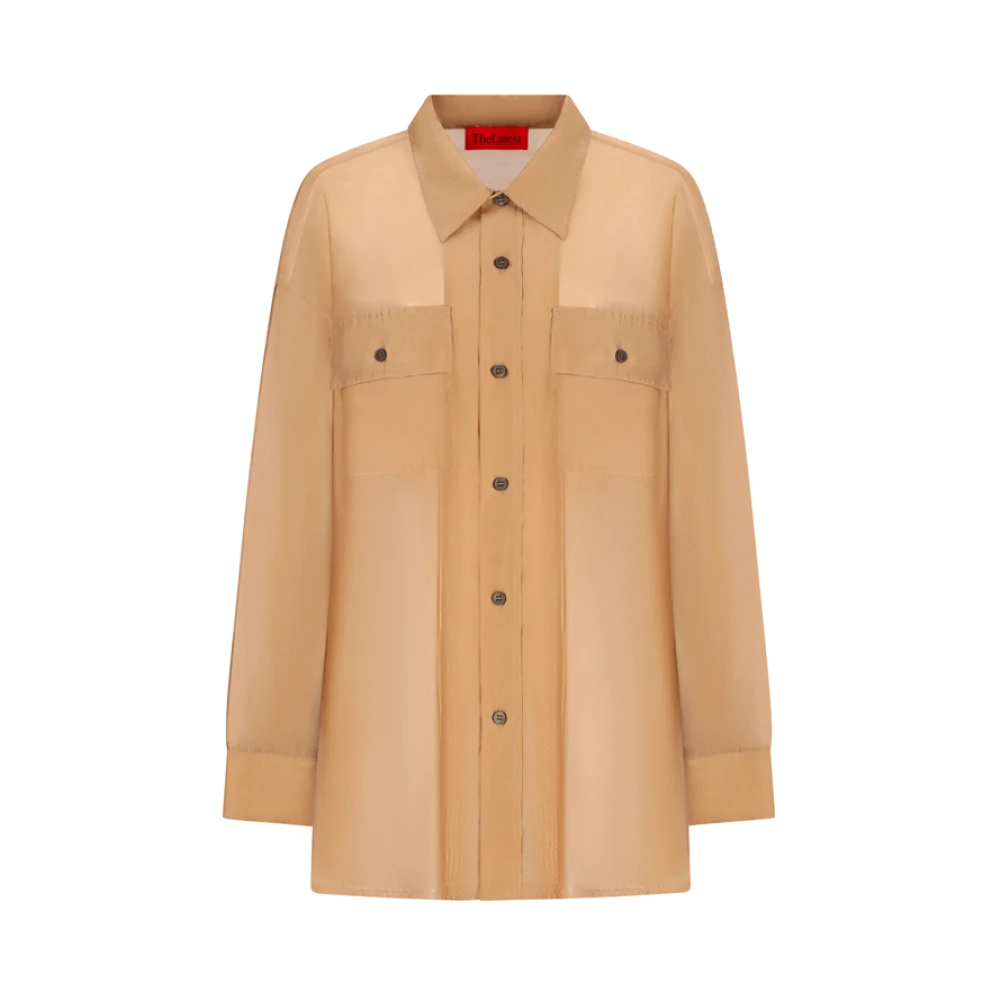 Thelatest Beige Daria 4010 T0161 Mussola Leggera - Female - Shirts - L - Blouses & Shirts