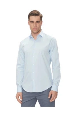 Camicia Slim i Poplin