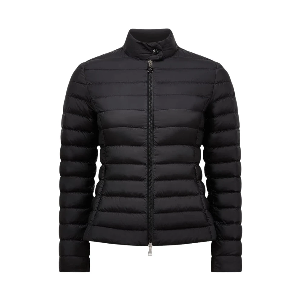 Moncler Korte Donsjas Zwart Slim Fit Black Dames