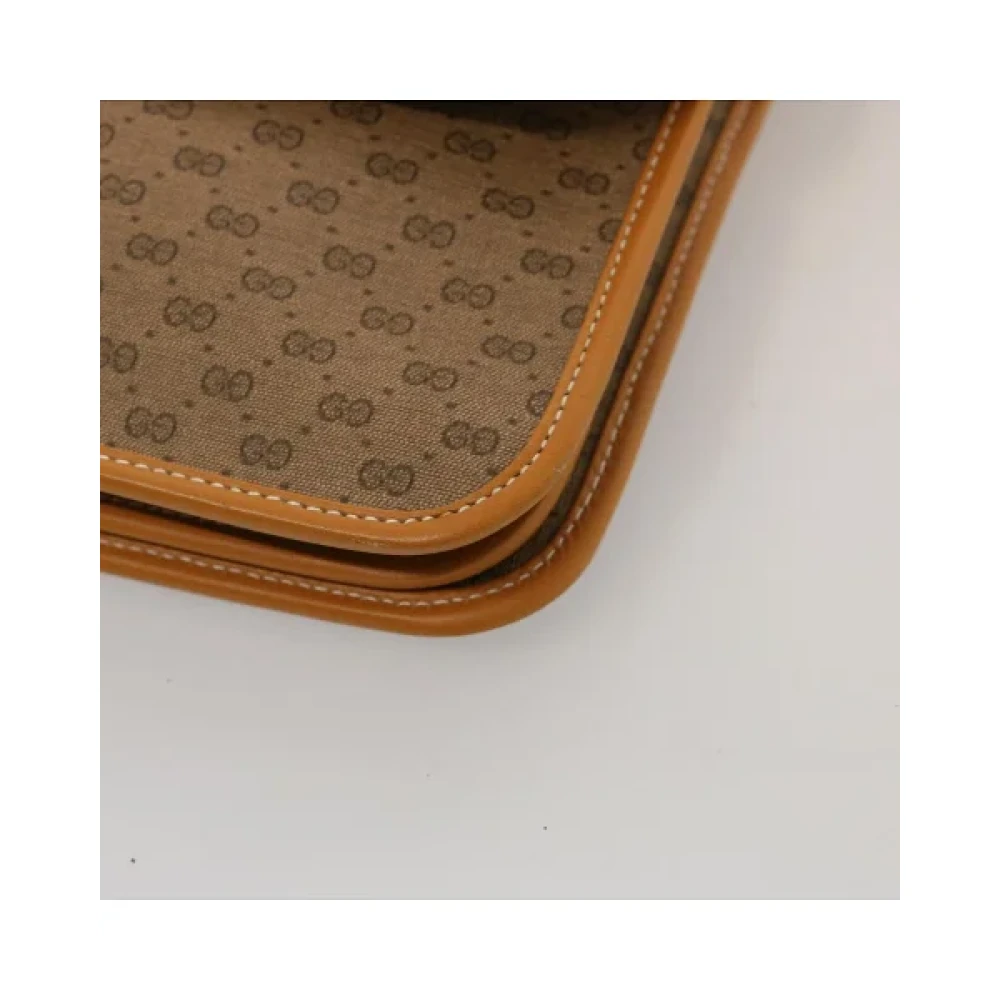 Gucci Vintage Pre-owned Canvas gucci-bags Beige Dames