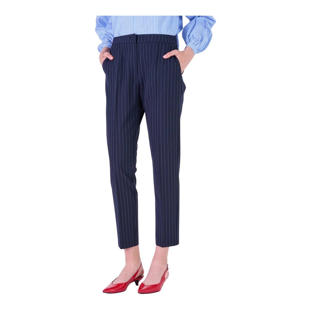 Silvian Heach Slim-fit Trousers Blue Dames