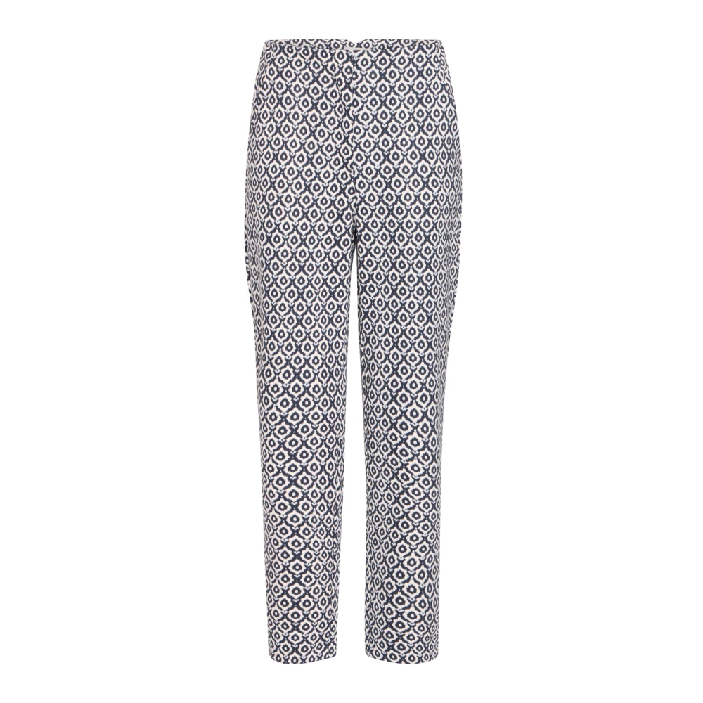 Ichi Eclipse Ikat Aop Hoge Taille Broek Gray Dames