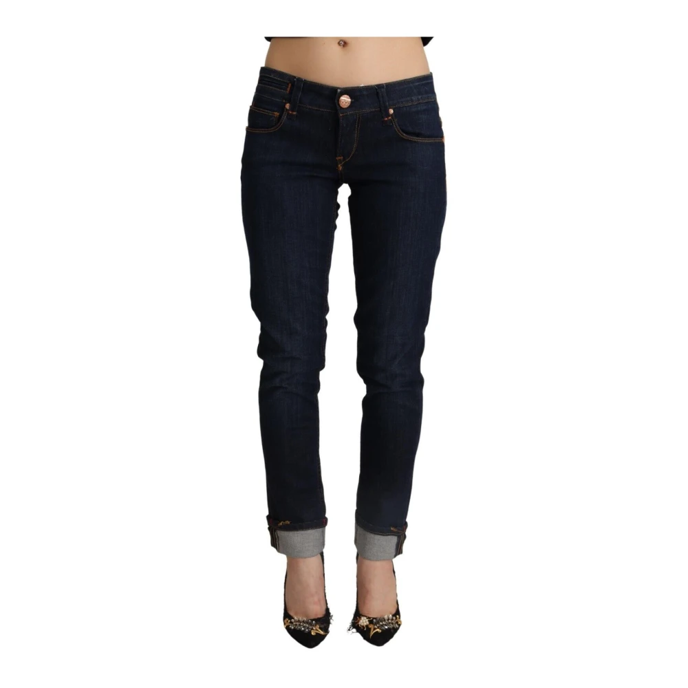 Acht Women's Blue Low Waist Skinny Denim - Slim Fit Jeans - W26 - Jeans