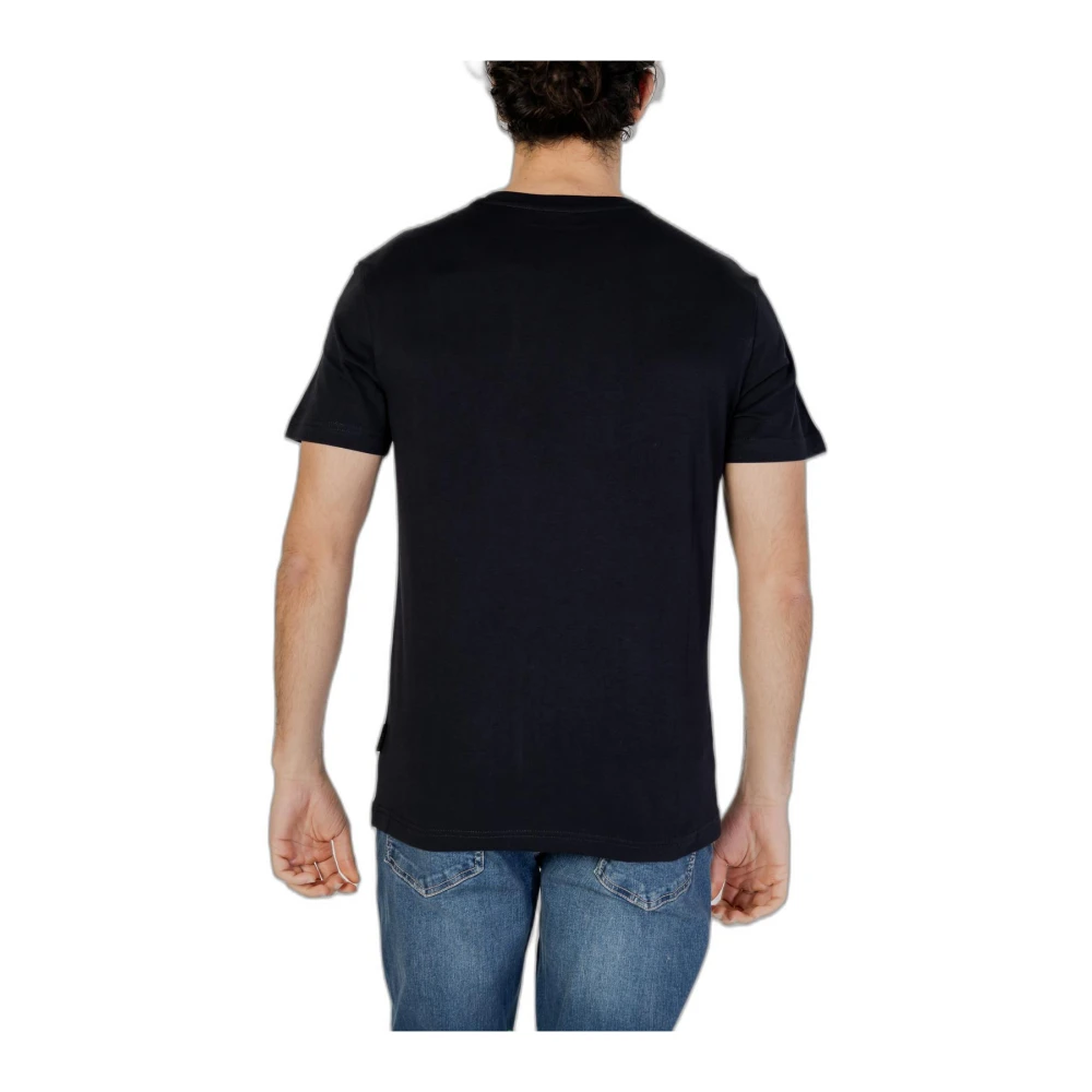 Napapijri Korte Mouw Crew Neck T-shirt Black Heren