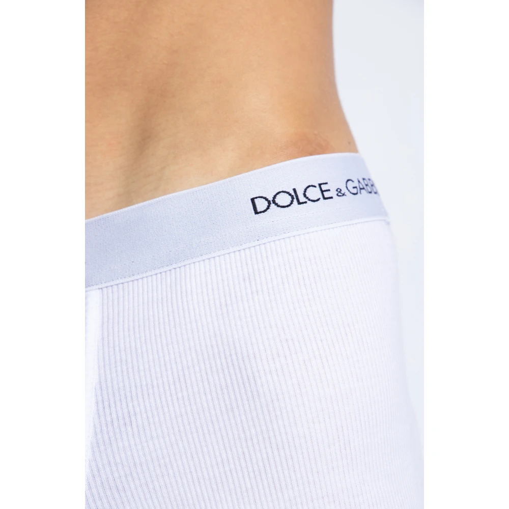 Dolce & Gabbana Boxershorts met logo White Heren